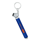 Keychain with a Mini Tire Gauge - Blue - Pad Print
