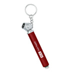 Keychain with a Mini Tire Gauge - Red - Laser Engraving