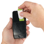 Keychain with Phone Stand and Screen Cleaner - Lime Green - Inuse_Blank