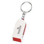 Keychain with Phone Stand and Screen Cleaner - Red - Silk Screen