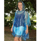 Keychain with Rain Poncho in a Ball - Blue - Model_Inset