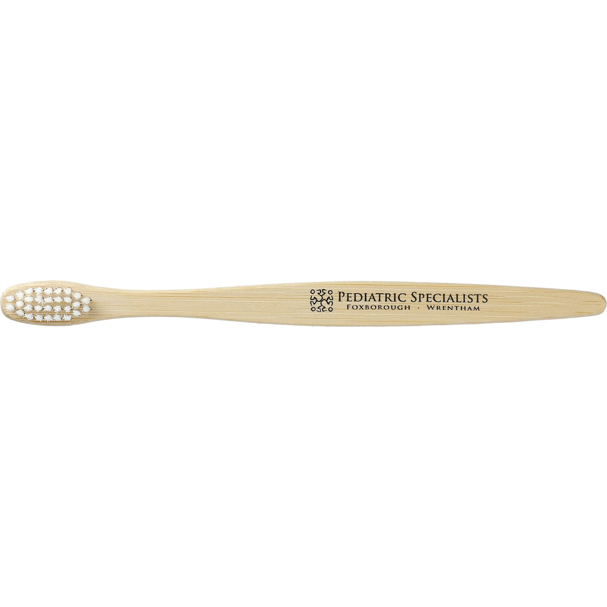 Kids Bamboo Toothbrush for Ages 6 to 10 - Natural - Front 2