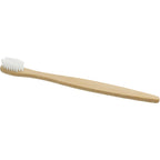Kids Bamboo Toothbrush for Ages 6 to 10 - Natural - Left Angle 3
