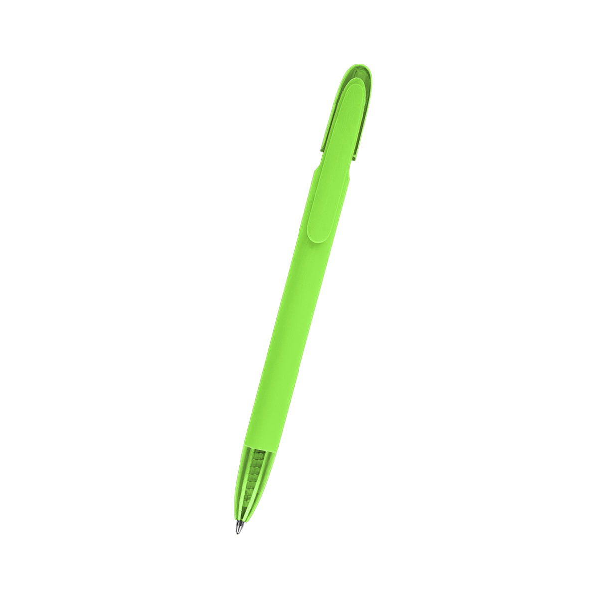 Kinsley Pen in Recycled ABS - Lime Green - Front