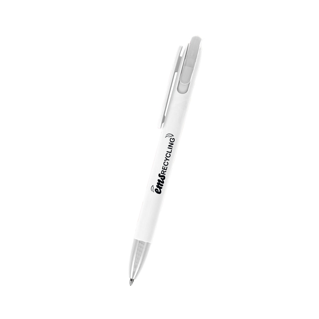 Kinsley Pen in Recycled ABS - White - Silk Screen