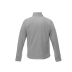 Kirkwood Textured Knit Jacket for Men Embroidery - Silver - Back Flat 2