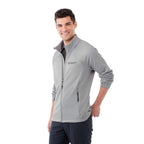 Kirkwood Textured Knit Jacket for Men Embroidery - Silver - Flat