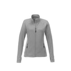 Kirkwood Textured Knit Jacket for Women Embroidery - Silver - Front Flat 2