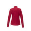 Kirkwood Textured Knit Jacket for Women Embroidery - Team Red - Back Flat