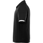 Kiso Short Sleeve Performance Polo with Coverstitching for Men Transfer - Black/White - Left Side