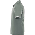 Kiso Short Sleeve Performance Polo with Coverstitching for Men Transfer - Steel Grey/White - Left Side