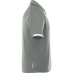 Kiso Short Sleeve Performance Polo with Coverstitching for Men Transfer - Steel Grey/White - Right Side