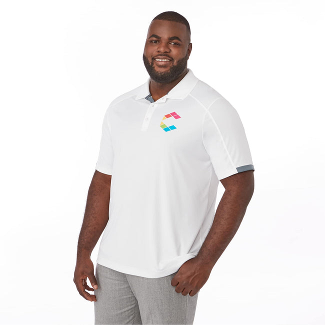 Kiso Short Sleeve Performance Polo with Coverstitching for Men Transfer