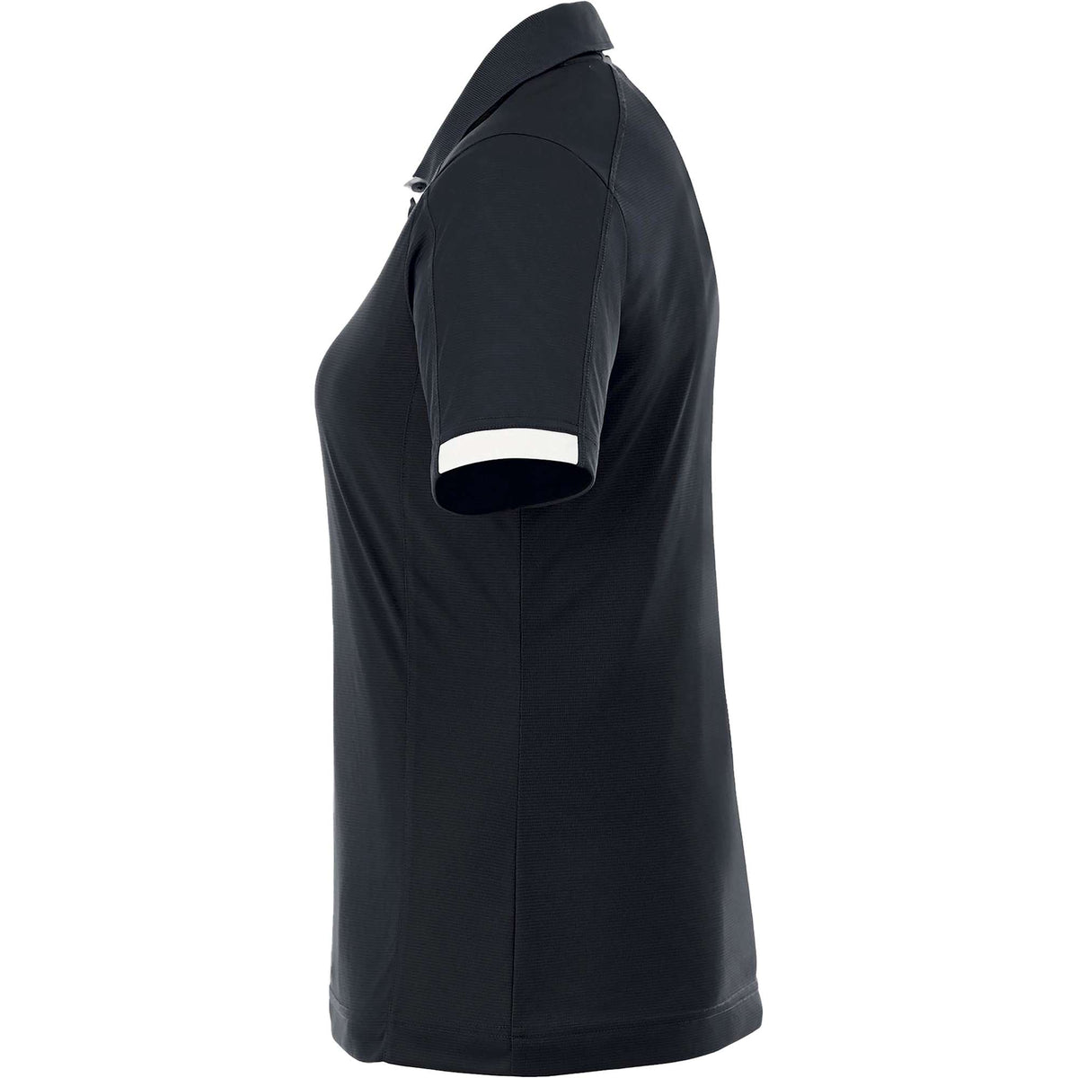 Kiso Two-Tone Performance Polo for Women Embroidery - Navy/White - Left Side