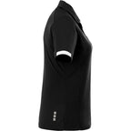 Kiso Two-Tone Performance Polo for Women Transfer - Black/White - Right Side