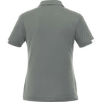 Kiso Two-Tone Performance Polo for Women Transfer - Steel Grey/White - Back Flat