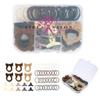 Kit of Hair Accessories - Clear with Natural - Full Color