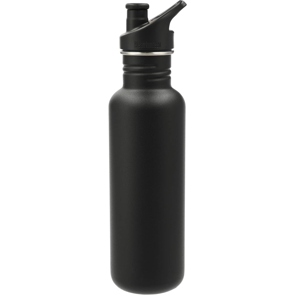Klean Kanteen Eco Classic Bottle with Sport Cap, 27 oz - Black - Back 2