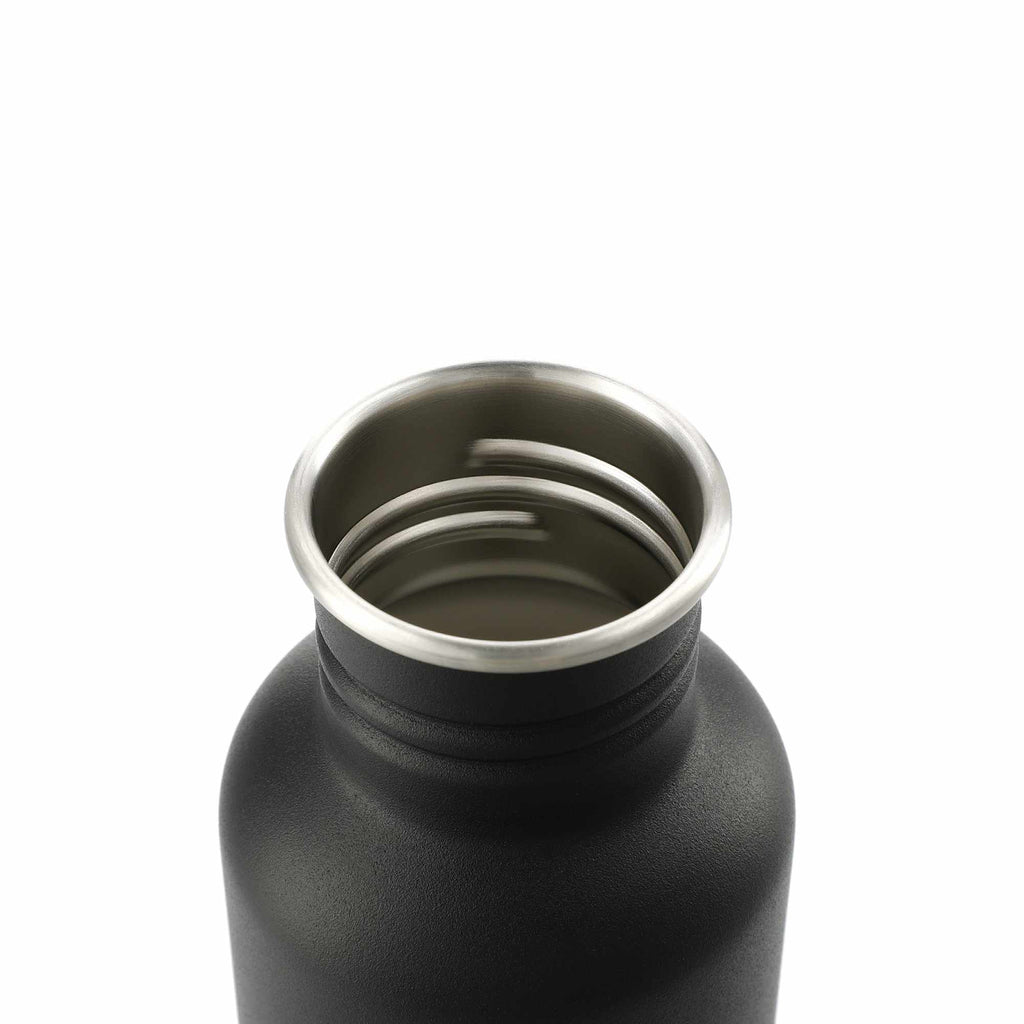 Klean Kanteen Eco Classic Bottle with Sport Cap, 27 oz Full Color - Black - Right Angle 3