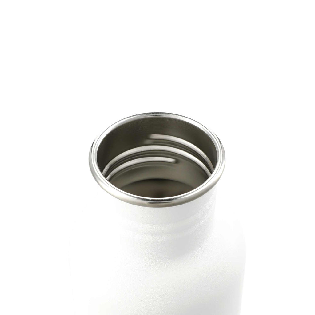 Klean Kanteen Eco Classic Bottle with Sport Cap, 27 oz - White - Right Angle 3