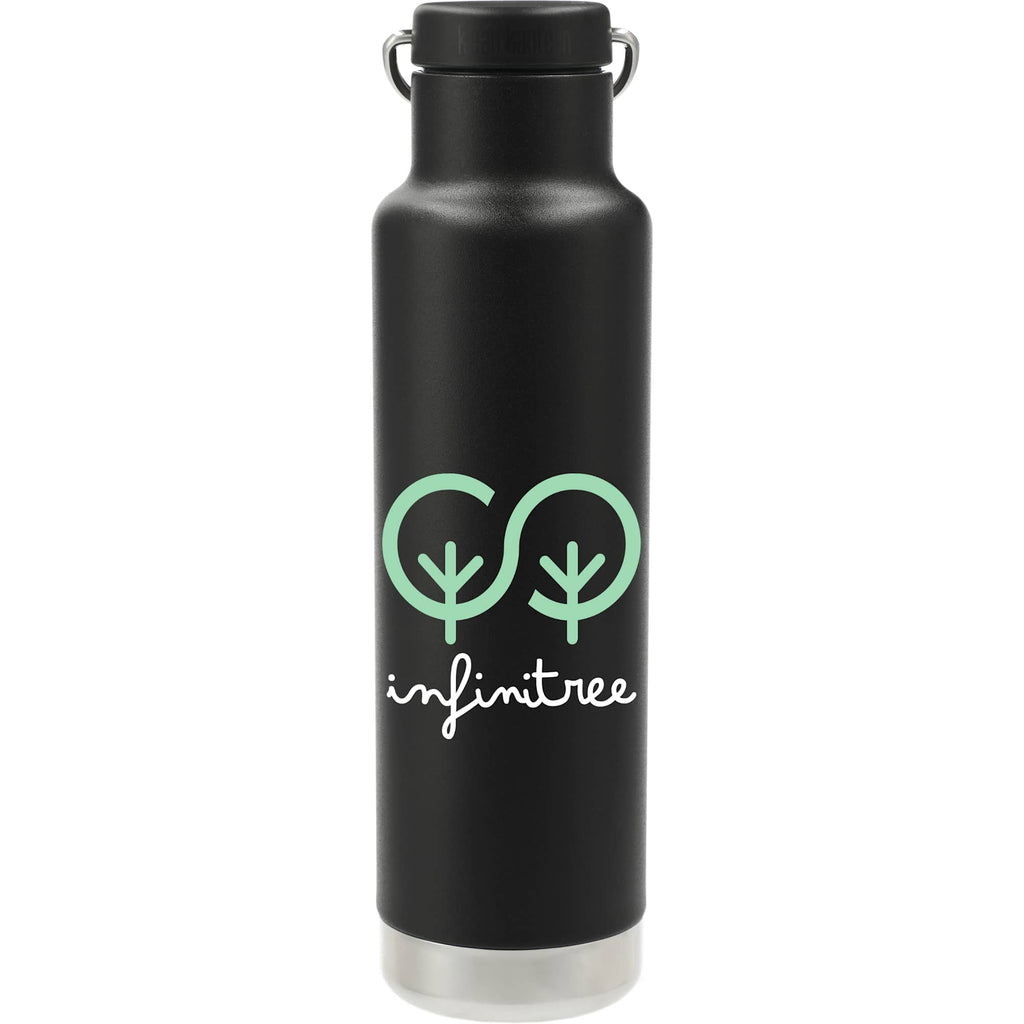 Klean Kanteen Eco Insulated Classic with Loop Cap, 20 oz - Black - Front 2