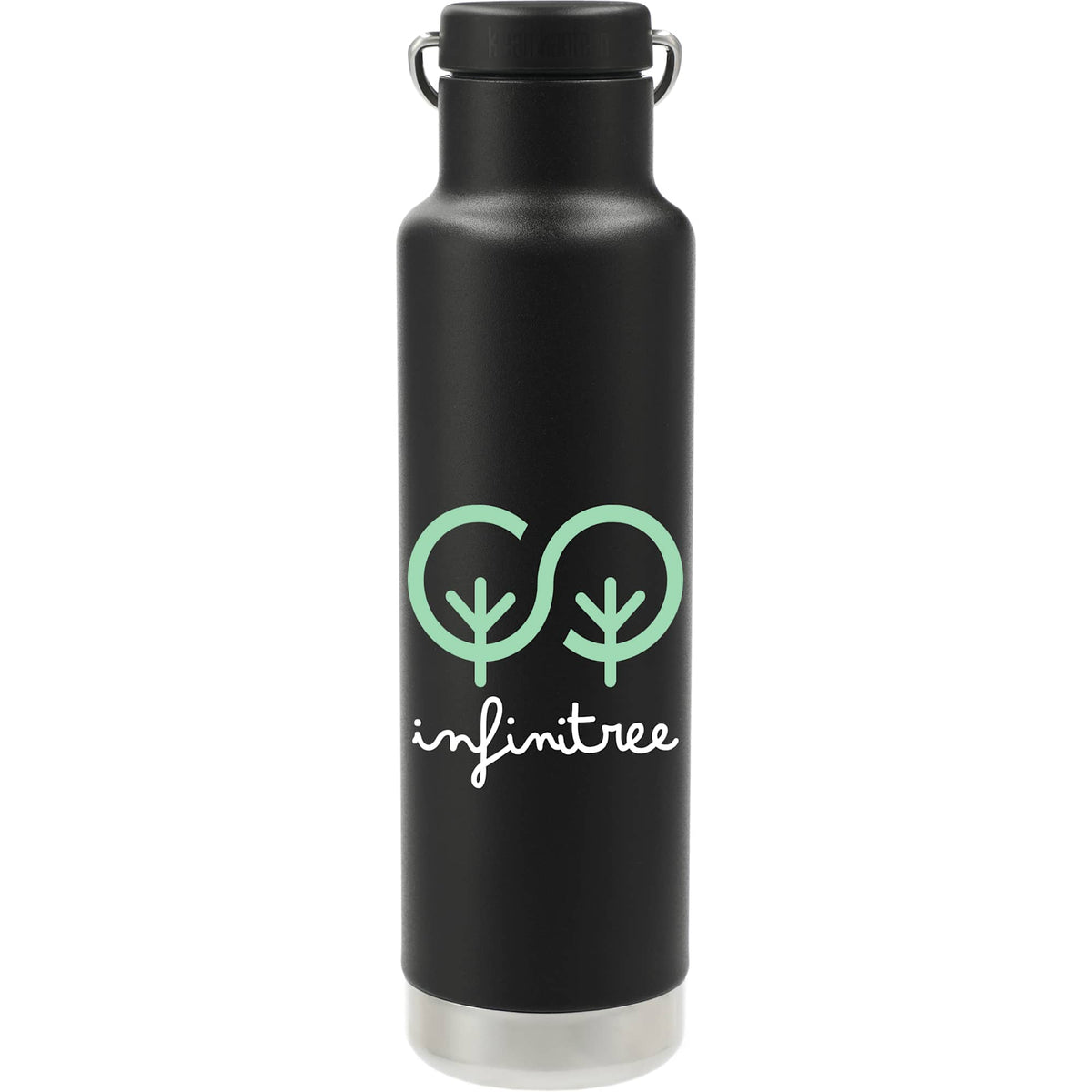 Klean Kanteen Eco Insulated Classic with Loop Cap, 20 oz - Black - Front