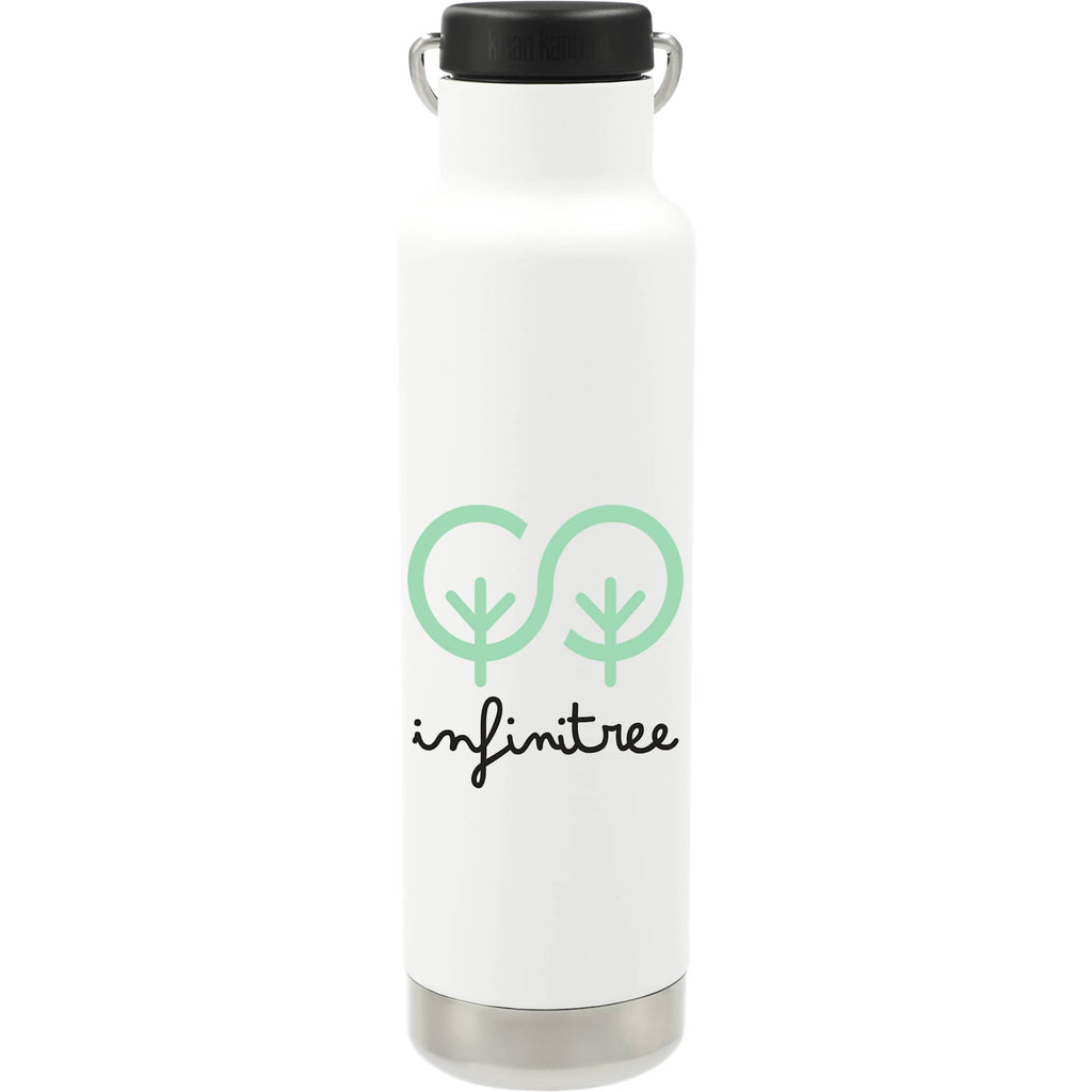 Klean Kanteen Eco Insulated Classic with Loop Cap, 20 oz - White - Front