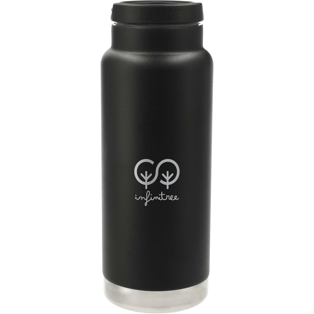 Klean Kanteen Eco TKWide with Loop Cap, 32 oz - Black - Front