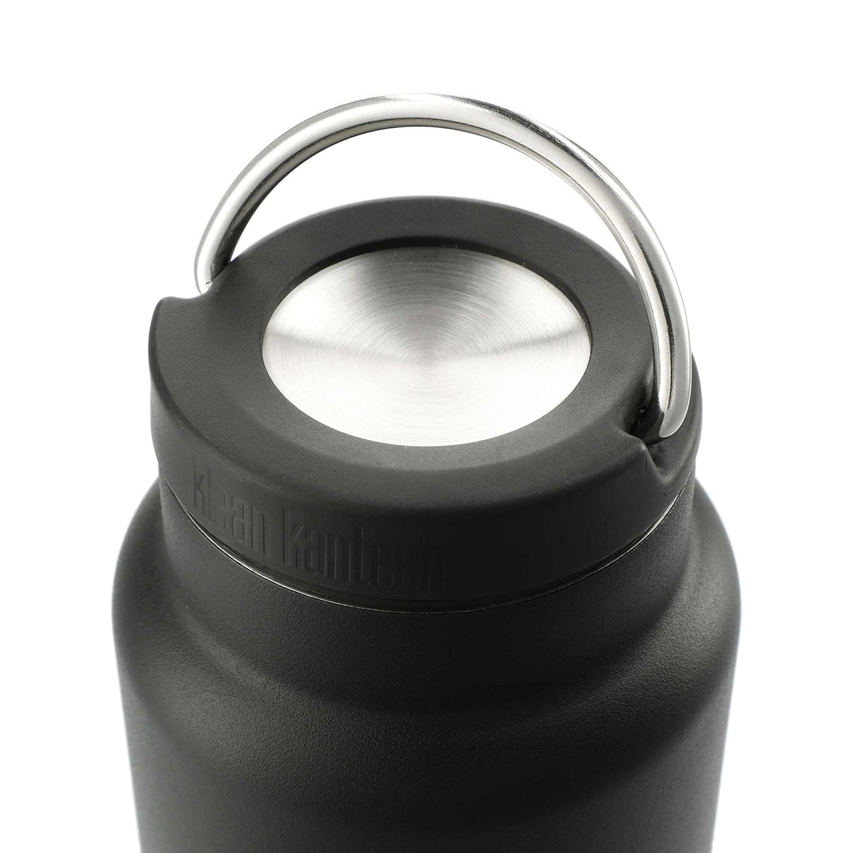 Klean Kanteen Eco TKWide with Loop Cap, 32 oz - Black - Right Angle