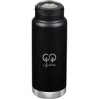Klean Kanteen Eco TKWide with Loop Cap, 32 oz Laser Engraving - Black - Front 2