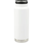 Klean Kanteen Eco TKWide with Loop Cap, 32 oz Laser Engraving - White - Back