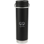 Klean Kanteen Eco TKWide with Straw Twist Cap, 20 oz - Black - Front