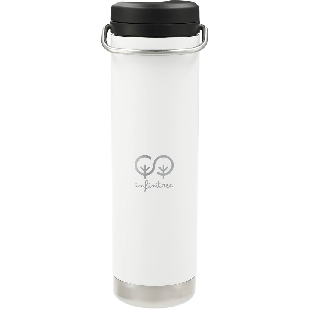 Klean Kanteen Eco TKWide with Straw Twist Cap, 20 oz - White - Front 2