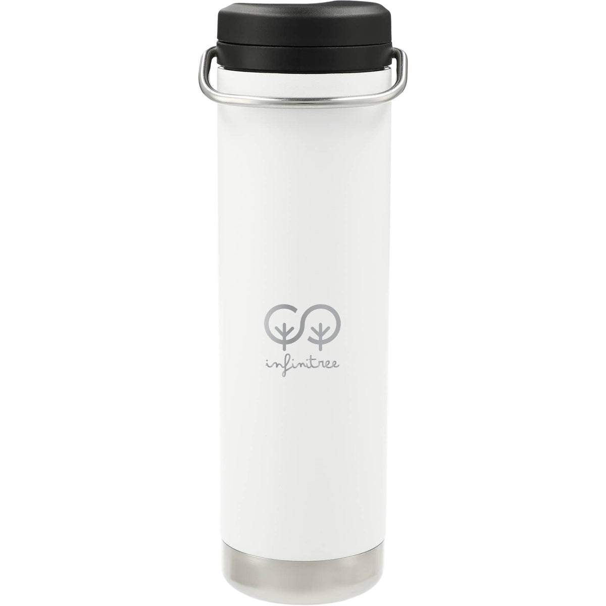 Klean Kanteen Eco TKWide with Straw Twist Cap, 20 oz - White - Front 2