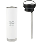 Klean Kanteen Eco TKWide with Straw Twist Cap, 20 oz - White - Front