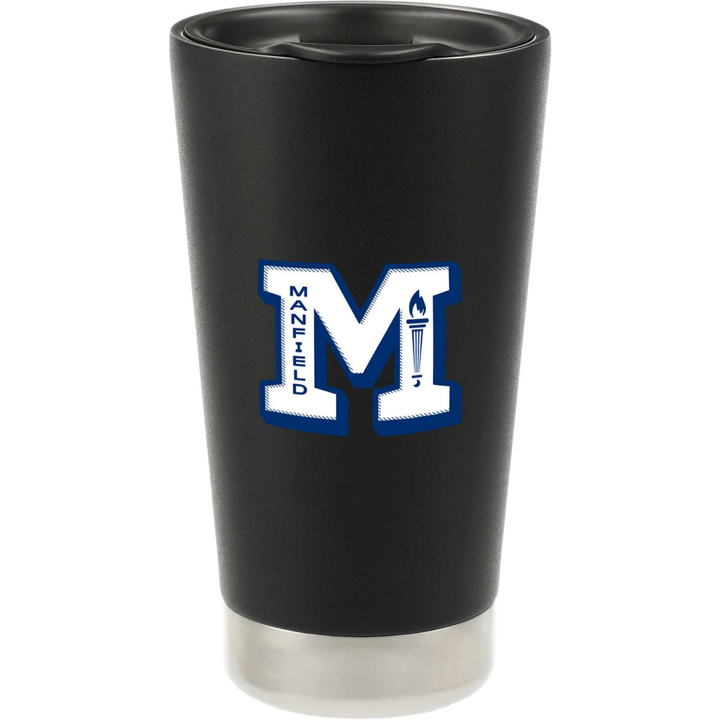 Klean Kanteen Recycled Insulated Tumbler, 16 oz Full Color - Black - Front