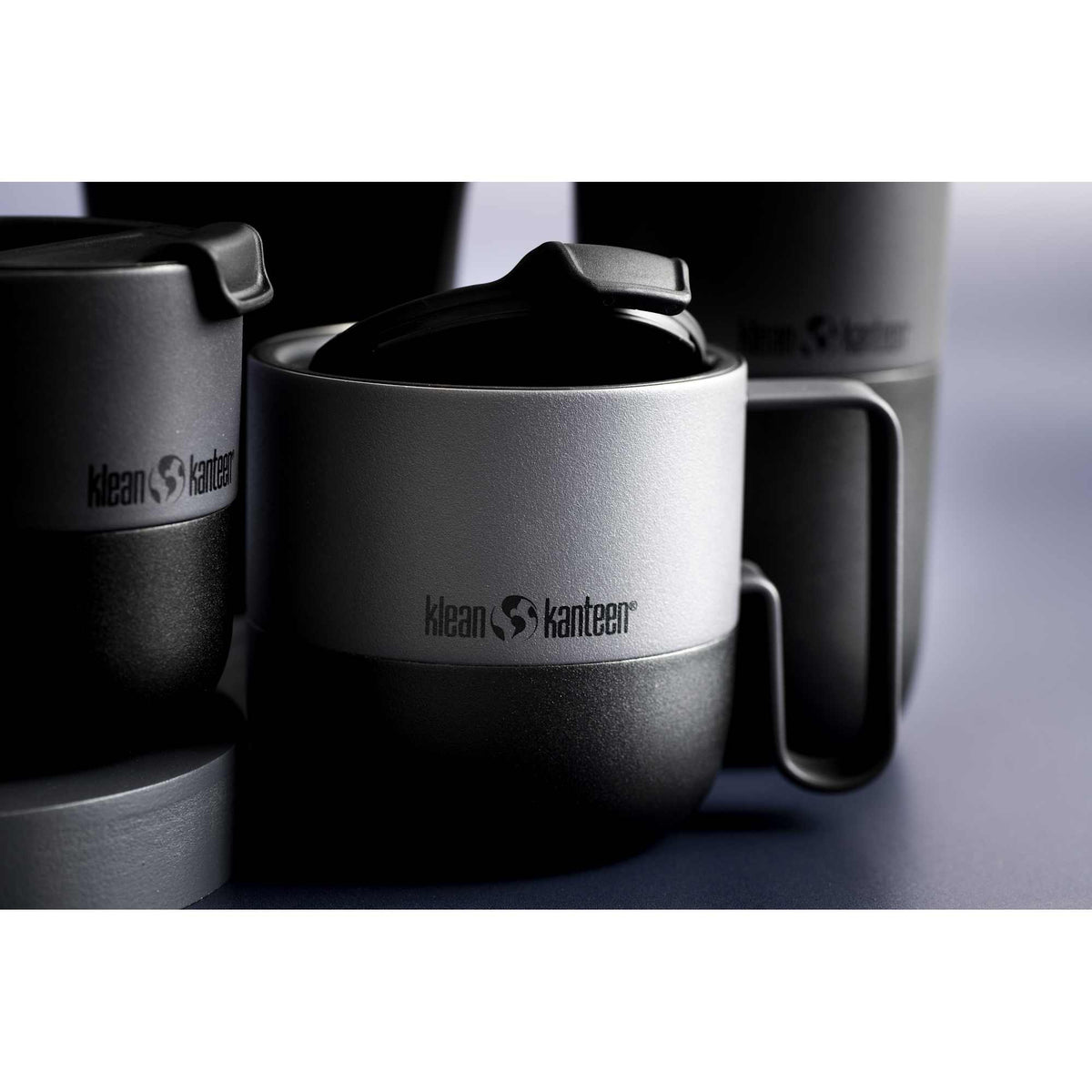 Klean Kanteen Rise Insulated Mug, 14 oz - Asphalt - Front 3