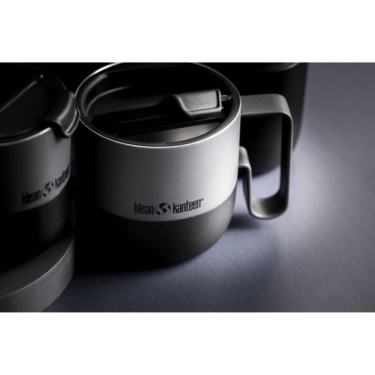 Klean Kanteen Rise Insulated Mug, 14 oz - Asphalt - Top Front