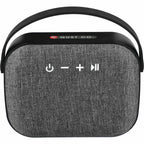Knit Fabric Bluetooth Speaker, 5W - Black - Front 2