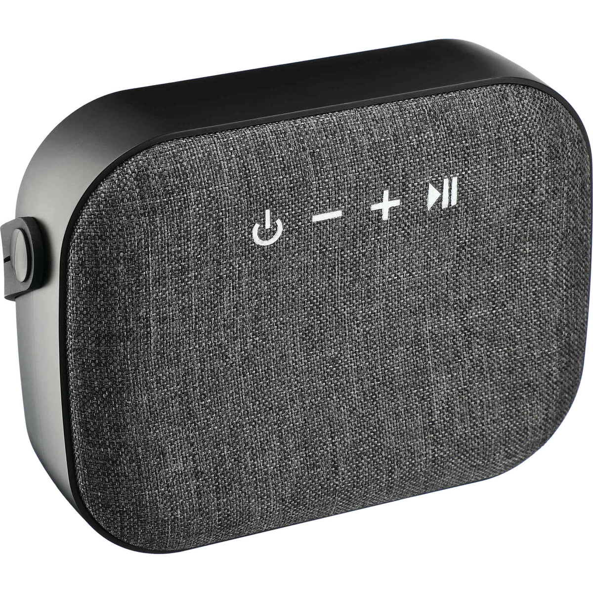 Knit Fabric Bluetooth Speaker, 5W - Black - Right Angle