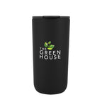 Kona Recycled Stainless Steel Tumbler, 16 oz - Black - Colorbrite