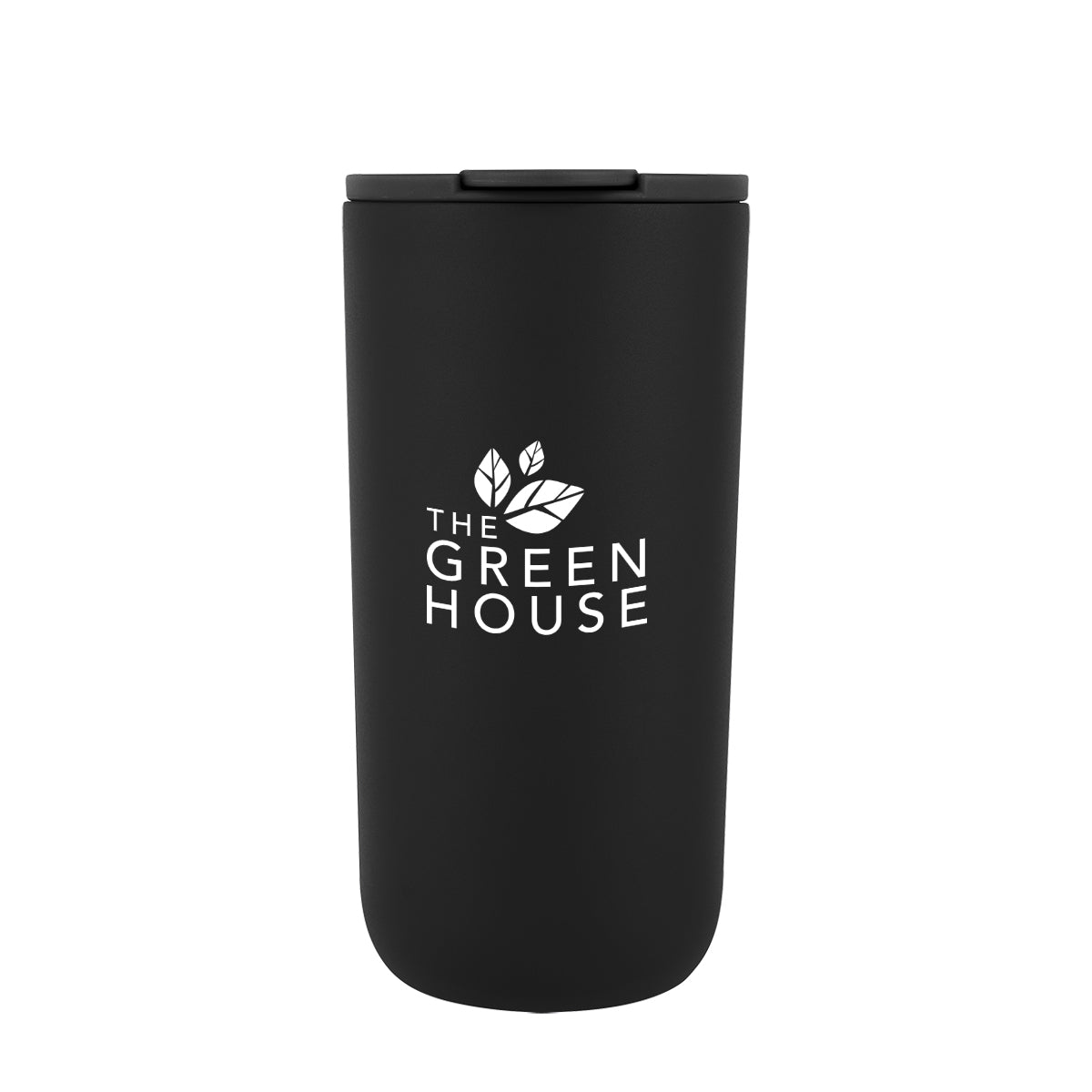 Kona Recycled Stainless Steel Tumbler, 16 oz - Black - Silk Screen
