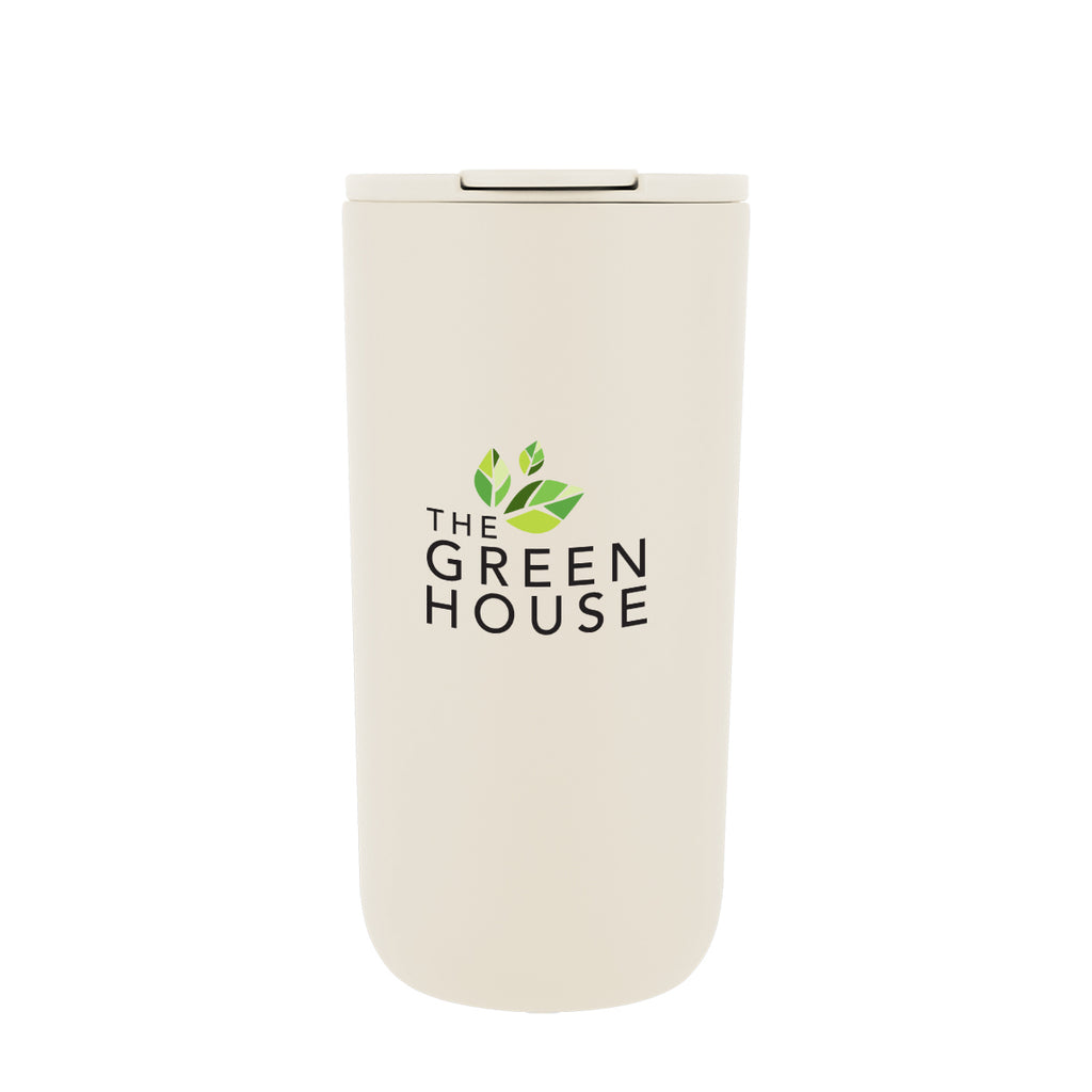 Kona Recycled Stainless Steel Tumbler, 16 oz - Cream - Colorbrite