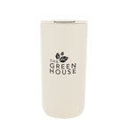 Kona Recycled Stainless Steel Tumbler, 16 oz - Cream - Silk Screen