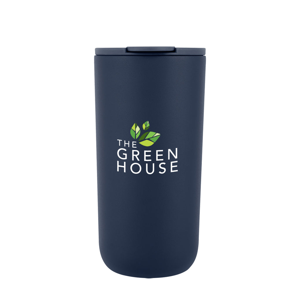 Kona Recycled Stainless Steel Tumbler, 16 oz - Navy - Colorbrite