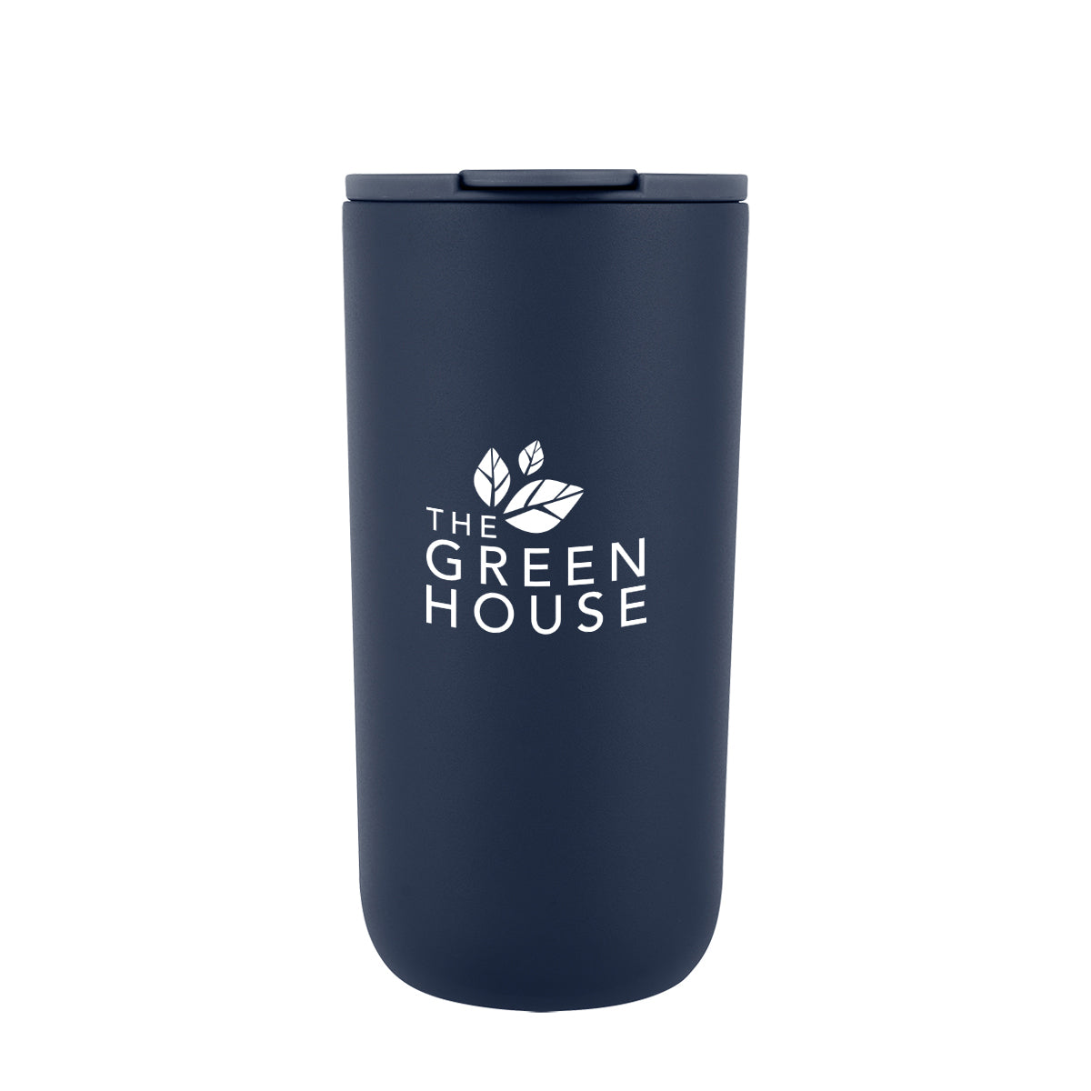Kona Recycled Stainless Steel Tumbler, 16 oz - Navy - Silk Screen