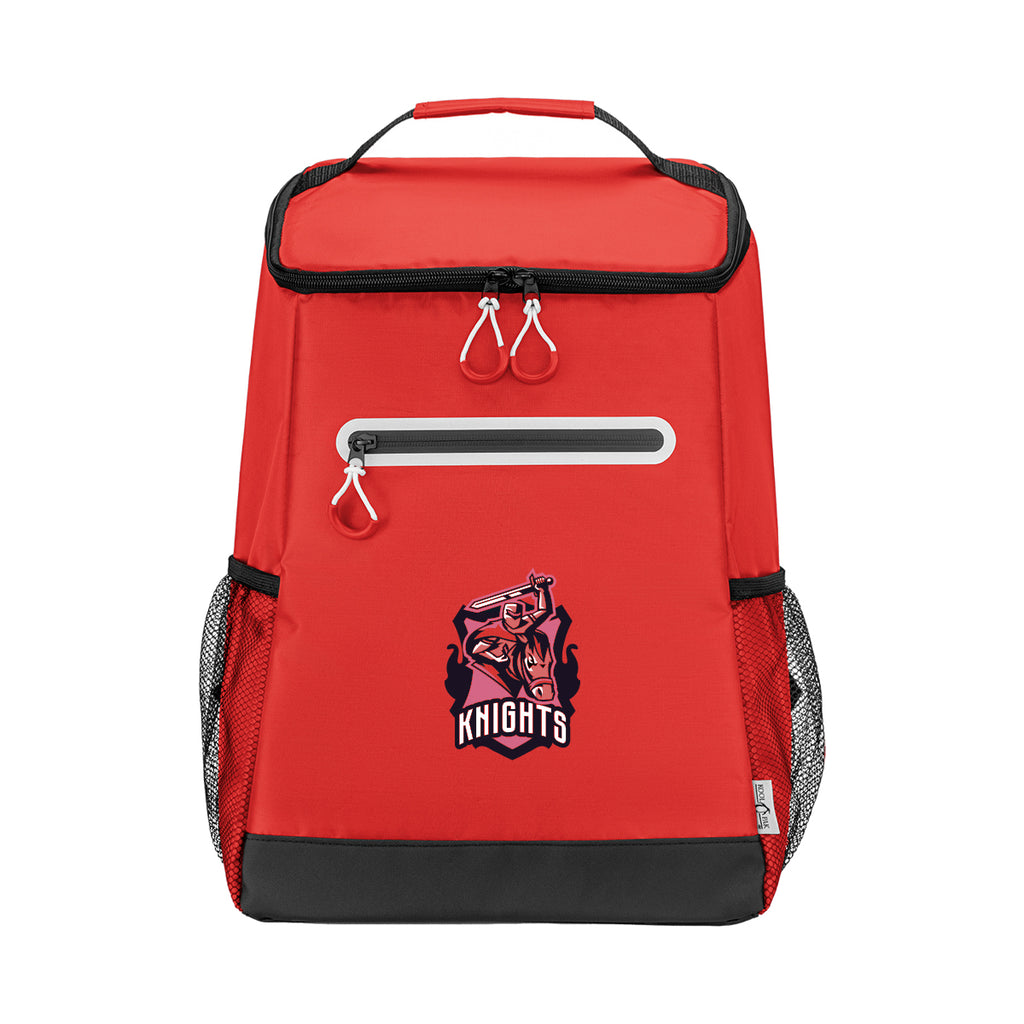 Kool Pak Cooler Backpack, 36 Cans - Red - Colorbrite