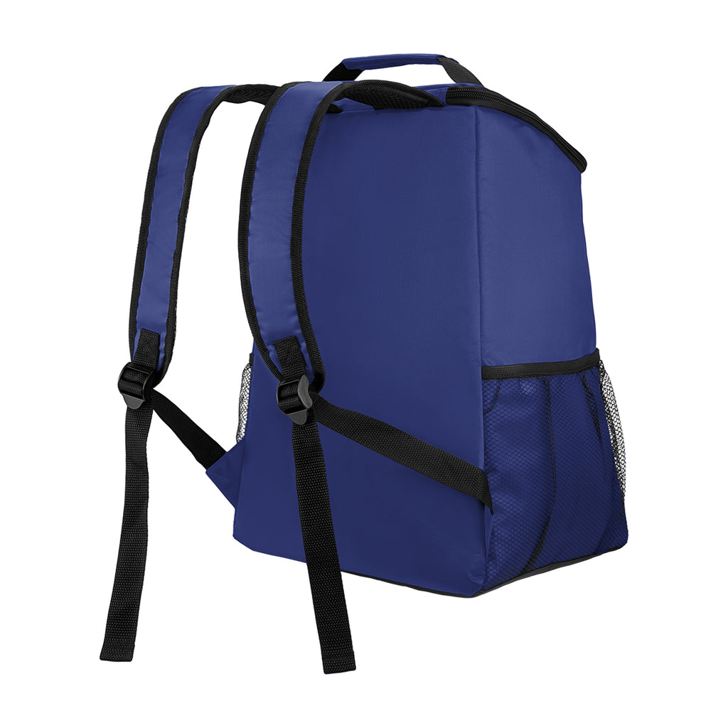 Kool Pak Cooler Backpack, 36 Cans - Royal Blue - Back