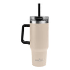 Kool Pak Stainless Steel Tumbler, 40 oz - Beige - Laser Engraving