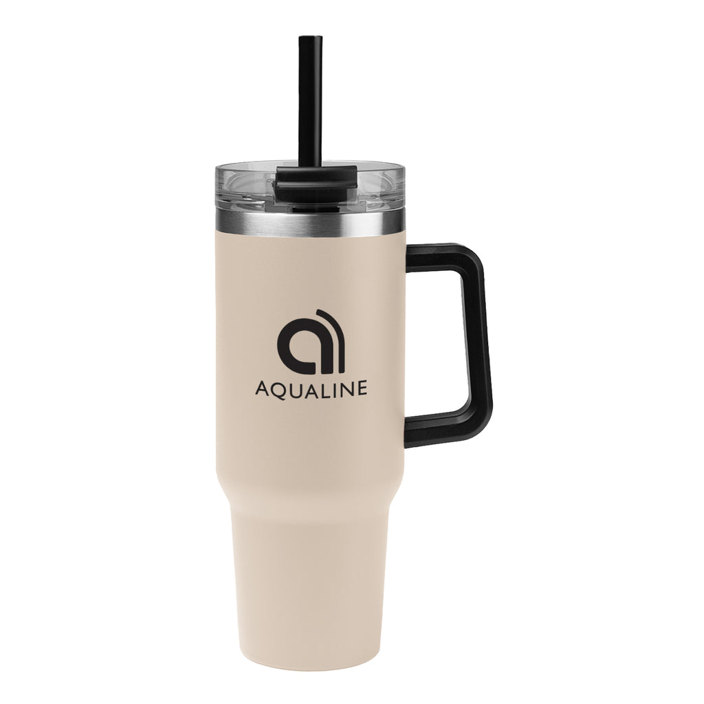 Kool Pak Stainless Steel Tumbler, 40 oz - Beige - Silk Screen